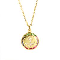 Creative Gold-plated Clavicle Short Necklace sku image 1