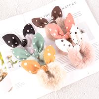 Plush Rabbit Ears Hair Ring main image 6