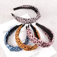 Simple Knotted Leopard Print Headband main image 5