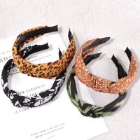 Simple Knotted Leopard Print Headband main image 3