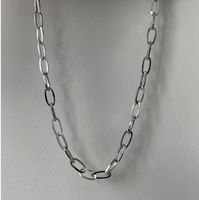 Titanium Steel Silver Short Necklace main image 3