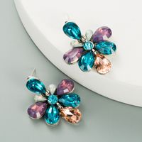 Fashion Diamond Flower Earrings main image 4