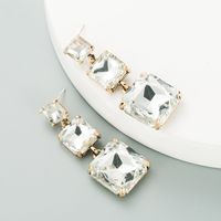 S925 Silver Needle Fashion Diamond Alloy Earrings main image 4