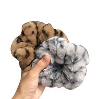 Plush Leopard Hair Scrunchies main image 6