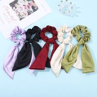 Satin Solid Color Hair Scrunchies main image 1