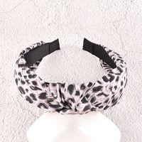 Simple Knotted Leopard Print Headband sku image 2