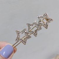 Five-pointed Star Diamonds Hair Clip sku image 3