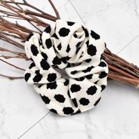 Retro Polka Dot Zebra Pattern Hair Scrunchies sku image 2