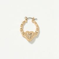 New Love Retro Heart-shaped Earrings main image 5