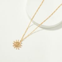 Sun Flower Metal Necklace main image 6