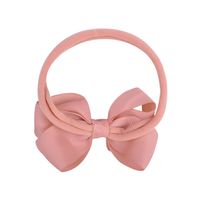 Children's Bow Headband Solid Color Curled Flower Elastic Hairband Wholesale main image 5