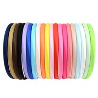 Children's Solid Color Ribbed Satin Cloth Bowknot Headband Wholesale main image 1