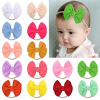 Children's Nylon Headband 4.8 Inches Corn Kernels Solid Color Bow Hair Ring Headwear main image 1