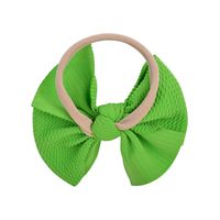 Children's Nylon Headband 4.8 Inches Corn Kernels Solid Color Bow Hair Ring Headwear main image 4