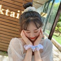 Korean Rainbow Double Hair Scrunchies Set main image 5