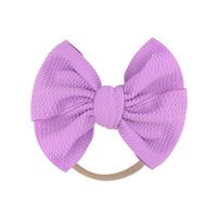 Children's Nylon Headband 4.8 Inches Corn Kernels Solid Color Bow Hair Ring Headwear sku image 14