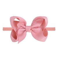 Children's Bow Headband Solid Color Curled Flower Elastic Hairband Wholesale sku image 9