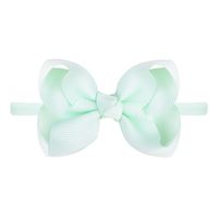 Children's Bow Headband Solid Color Curled Flower Elastic Hairband Wholesale sku image 15