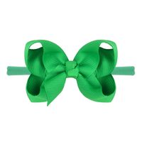 Children's Bow Headband Solid Color Curled Flower Elastic Hairband Wholesale sku image 24