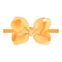 Children's Bow Headband Solid Color Curled Flower Elastic Hairband Wholesale sku image 26