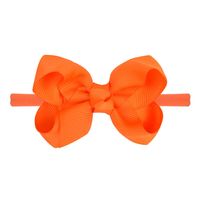 Children's Bow Headband Solid Color Curled Flower Elastic Hairband Wholesale sku image 21