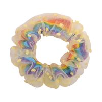 Korean Rainbow Double Hair Scrunchies Set sku image 6