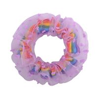 Korean Rainbow Double Hair Scrunchies Set sku image 5