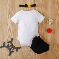 Baby Cute Casual Short-sleeved Romper Two-piece Suit main image 3
