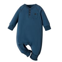 One-piece Solid Color Romper main image 6