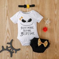 Baby Cute Casual Short-sleeved Romper Two-piece Suit sku image 4