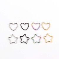 Fashion Heart Plating Stainless Steel No Inlaid Earrings sku image 1