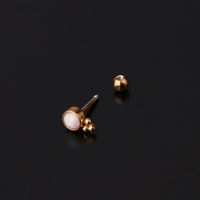 Ear Cartilage Rings & Studs Fashion Geometric 316 Stainless Steel  Inlaid Gemstone main image 3