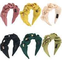 Baroque Fashion Gems Solid Color Headband main image 1