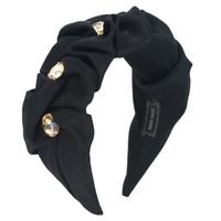 Baroque Fashion Gems Solid Color Headband main image 4