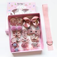Korean Children's 18 Sets Pink Cute Hairpin main image 6