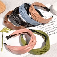 Wide-brimmed Leather Headband main image 2