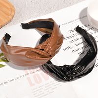 Wide-brimmed Leather Headband main image 4