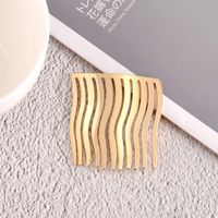 Korean Simple Fashion Streamline Metal Hair Comb Clip main image 5