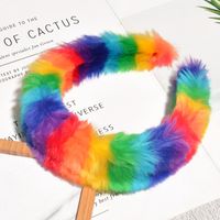 Colorful Plush Broad-brimmed Headband main image 3