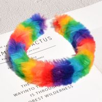 Colorful Plush Broad-brimmed Headband main image 5