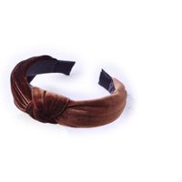 Pure Color Fabric Gold Velvet Hair Band sku image 6