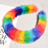 Colorful Plush Broad-brimmed Headband sku image 1