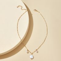 Simple Retro Shaped Pearl Necklace main image 3