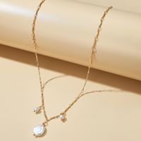 Simple Retro Shaped Pearl Necklace main image 7