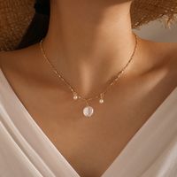 Simple Retro Shaped Pearl Necklace sku image 1