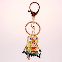 Creative Cute Diamond Cartoon Animal Car Keychain main image 6