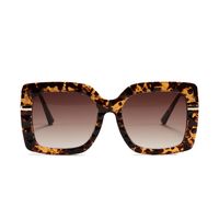 Trend New Frame Big Frame Wave Pattern Sunglasses sku image 1
