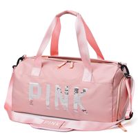 Pink Large Capacity Dry And Wet Separation Travel Bag sku image 3