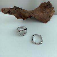 Retro Heart Hollow Ring Set sku image 1