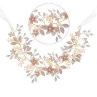 Koreanische Perle Kopfschmuck Handgemachte Blume Hochzeit Stirnband Braut Haarband main image 6